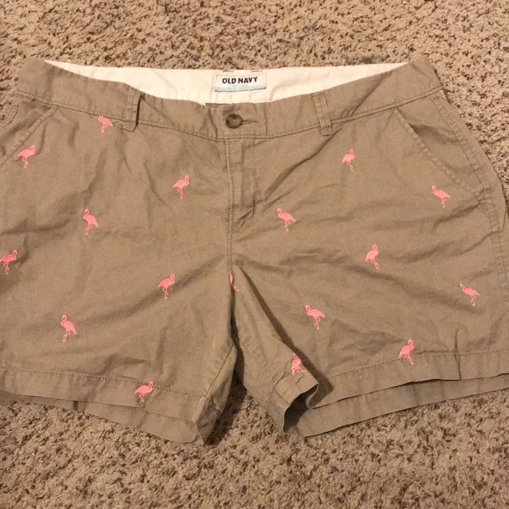 Khaki Flamingo Old Navy Shorts!